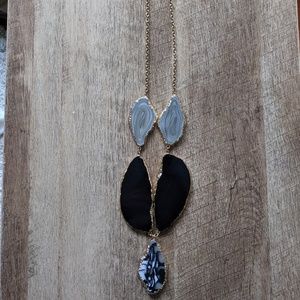 Faux Geode Rock Necklace